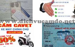Cầm cavet xe ( cầm giấy tờ xe máy) Tân Phú - Hotline: 0906 122 716 – 0934 027 285